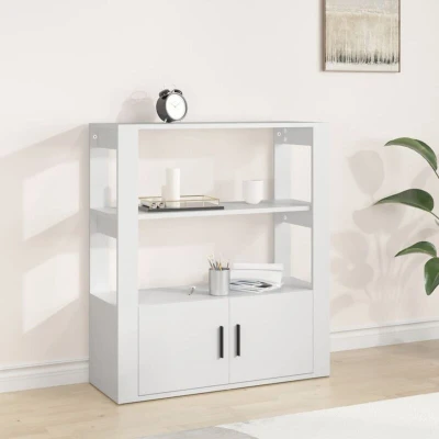 Attēls vidaXL Sideboard White 80x30x90 cm Engineered Wood