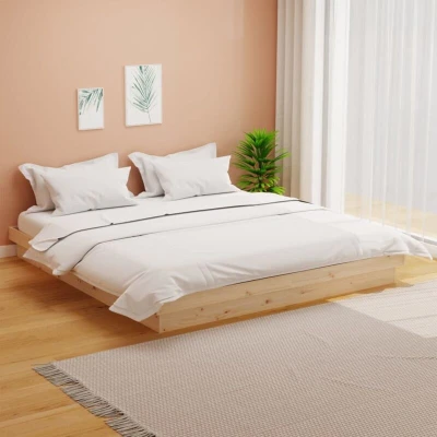 Attēls vidaXL Bed Frame without Mattress Solid Wood Super King