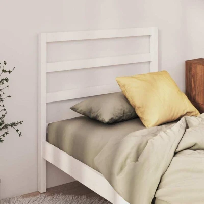 Attēls vidaXL Bed Headboard White 96x4x100 cm Solid Wood Pine