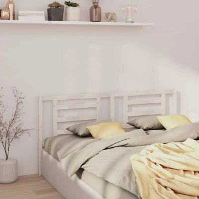 Attēls vidaXL Bed Headboard White 186x4x100 cm Solid Pine Wood