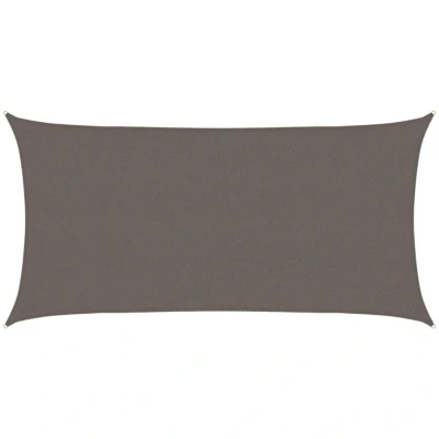 Attēls vidaXL Sunshade Sail HDPE Rectangular 2x4 m Anthracite