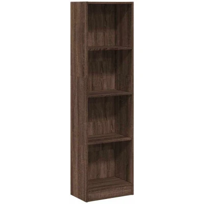 Attēls vidaXL Bookcase Brown Oak 40x24x143 cm Engineered Wood