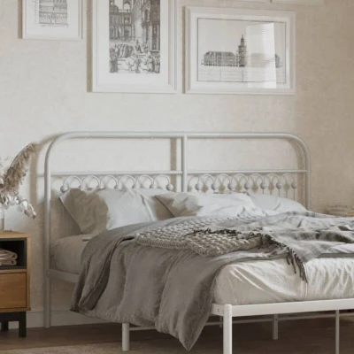 Attēls vidaXL Metal Replace Headboard White 150 cm