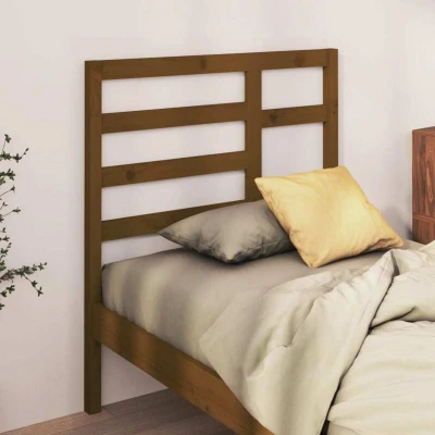 Attēls VidaXL Gultas Galvenes Dēlis Medusbrūns 96x4x104 cm Cieta Priede