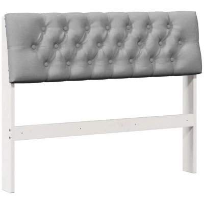 Attēls vidaXL Upholstered Headboard Light Grey 100 cm Solid Pine Wood