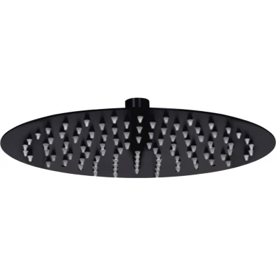 Attēls vidaXL Rain Shower Head Stainless Steel 25 cm Round Black