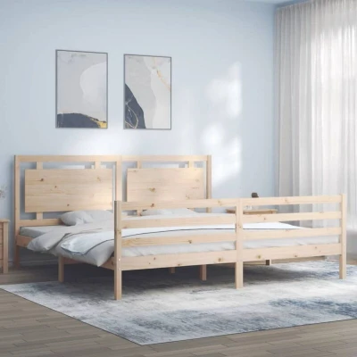 Attēls vidaXL Bed Frame without Mattress 200x200 cm Solid Wood