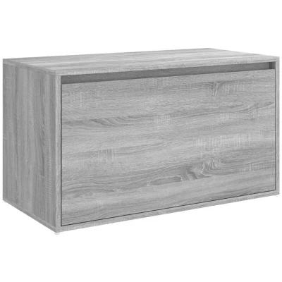 Attēls vidaXL Hall Bench 80x40x45 cm Grey Sonoma Engineered Wood