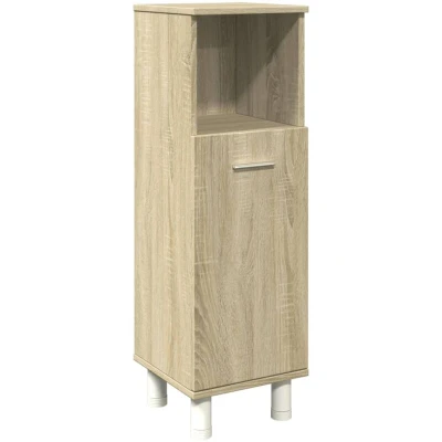 Attēls vidaXL Bathroom Cabinet Sonoma Oak 30.5x30x95 cm Engineered Wood