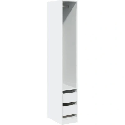 Attēls vidaXL Wardrobe White 30x50x200 cm Engineered Wood