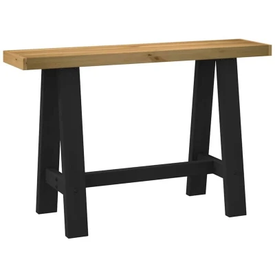 Attēls vidaXL Console Table NOAIN A-Shaped Legs 120x30x75 cm Solid Wood Pine