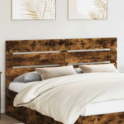 Attēls vidaXL Headboard Smoked Oak 100 cm Engineered Wood