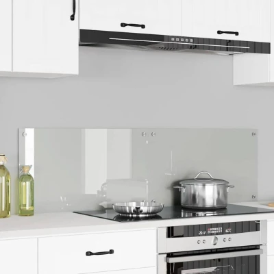 Attēls vidaXL Kitchen Backsplash 2 pcs Transparent 70 x 40 cm Tempered Glass