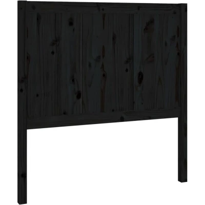 Attēls vidaXL Bed Headboard Black 95.5x4x100 cm Solid Pine Wood