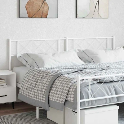 Attēls vidaXL Metal Replace Headboard White 180 cm