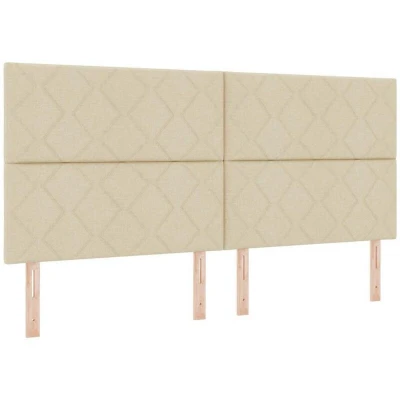 Attēls vidaXL Headboard Cream 200 cm Fabric