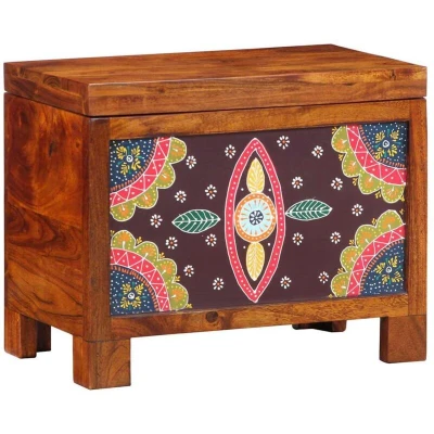 Attēls vidaXL Storage Box Multicolour 50 x 30 40 cm Solid acacia wood